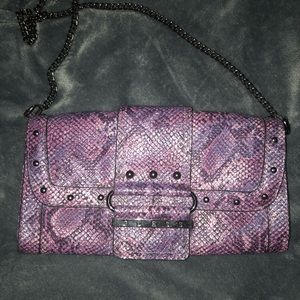 Guess Faux snakeskin purse